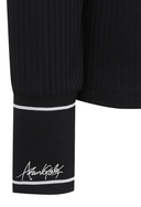 [Signature] Women's Stripe Textured L/TS - Black