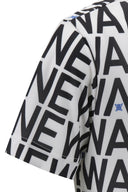 ANEW GOLF Men's SM Logo Pattern Short T-Shirt - Cream