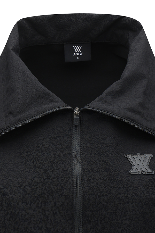 ANEW Golf Women's SM Short Sleeve Anorak Jacket - Black ANEW Golf Women's SM Short Sleeve Anorak Jacket - Black