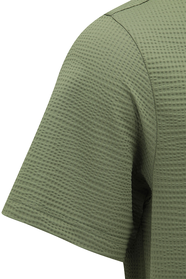 ANEW GOLF Men's SM Sleeve Pocket Short T-Shirt - Khaki