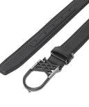 Women's Round Buckle Belt - Black