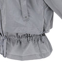 Women's Shirring Point MA-1 Jacket - Gray
