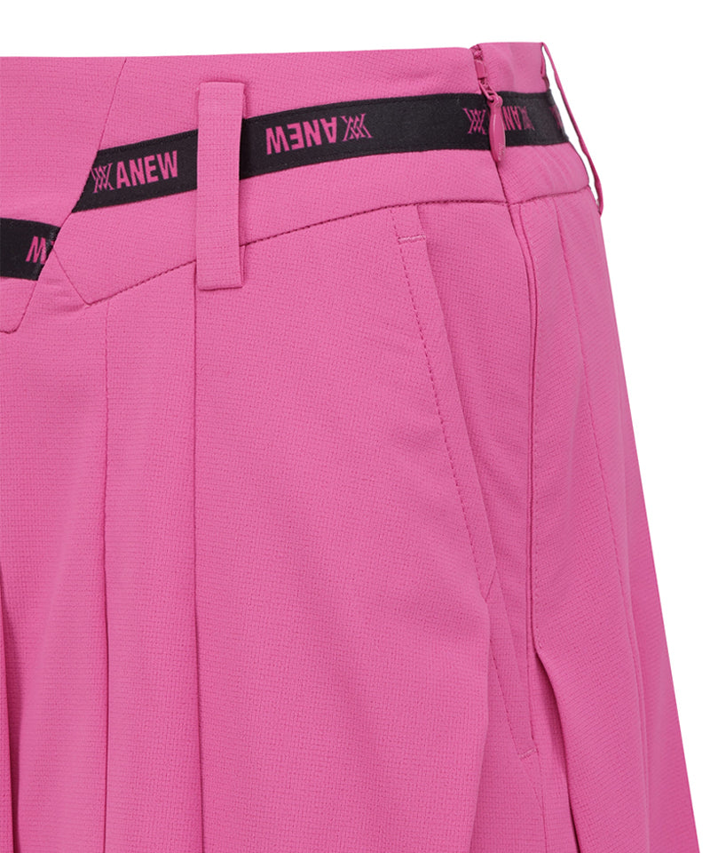 Anew Golf Women's SM Incision Pleated Half Pants - Hot Pink
