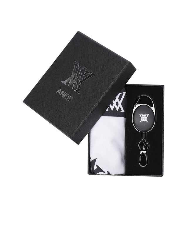 Monogram Hipster Reel Towel - Black