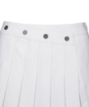 Women's Pleats Half Pants - White