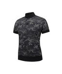 Women New Camouflage Short T-Shirt - Black
