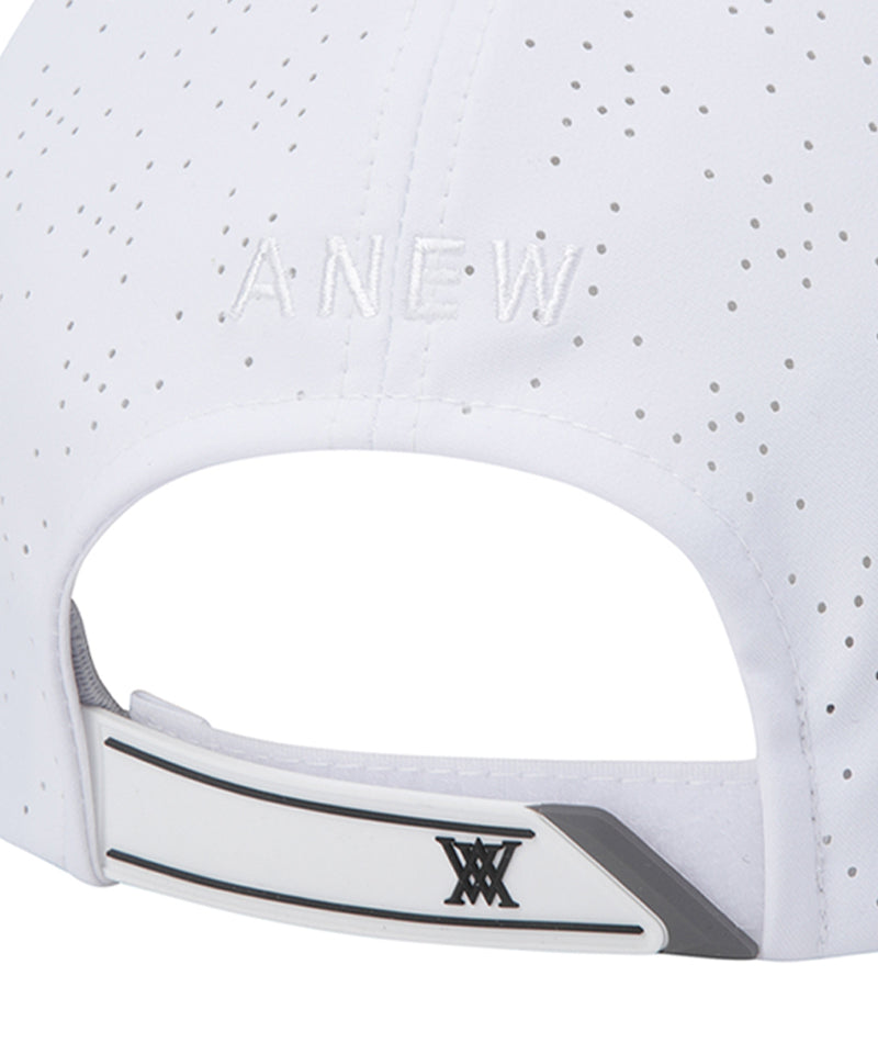 Anew Golf Uni Black Finish Punching Cap - White