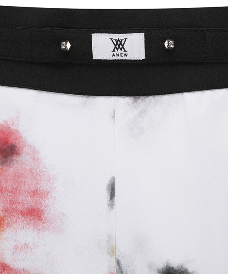 Women's SM Pleated Half Pants - White