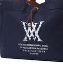 Vintage Square Tote Bag - Navy