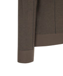 Men's Two Tone Half Zip-Up Pullover - Khaki