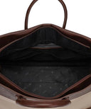 Lock Flap Big Tote Bag - Dark Beige