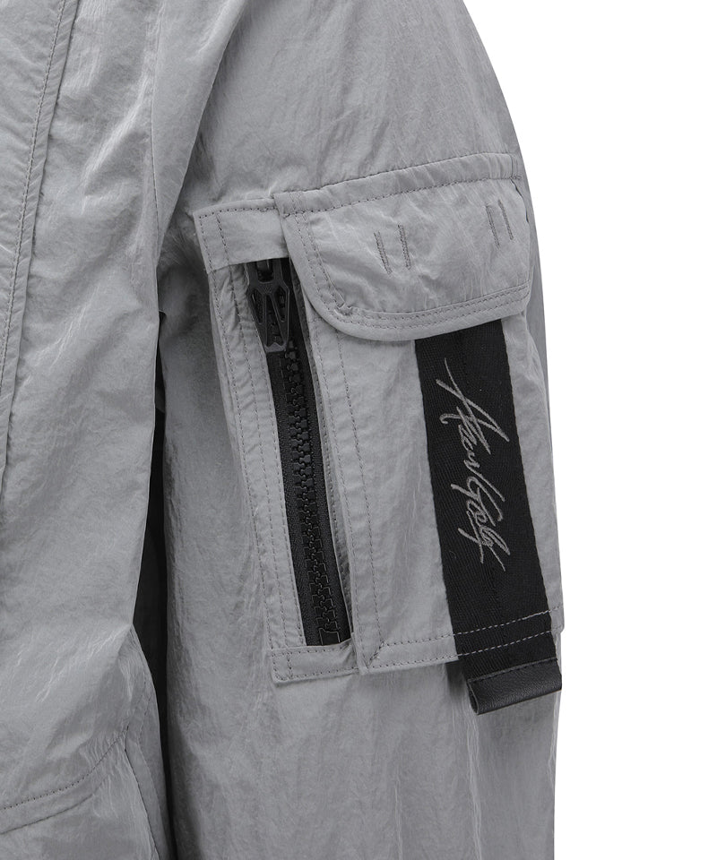 Anew Golf Men's SP Sleeve Pocket MA-1 Jacket - Dark Gray