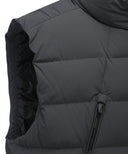 ANEW GOLF Men's Zipper Point Down Vest - Dark Gray