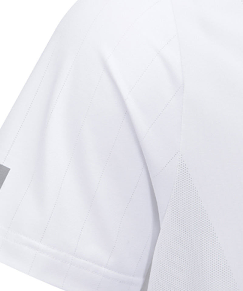 ANEW GOLF Men's SM Black Finish Jacquard Short T-Shirt - White
