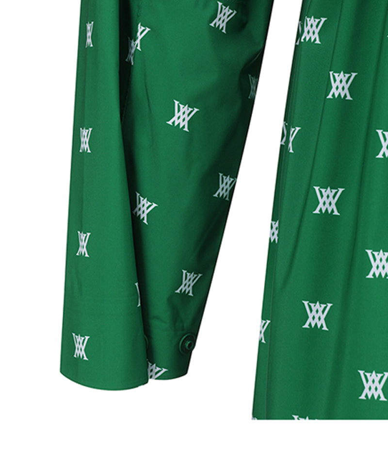 Women's Pattern Rain Jacket - Green