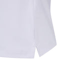 Women Camo Flage Point Short Shirt - White