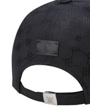 Uni Jacquard Pattern Cap - Black