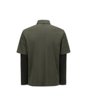 [Legacy Sale] Men's Cold Fabric Sleeve Layered Long T-Shirt - 2 Colors