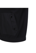 Men's Fleece Hoodie Long T-Shirt - Black