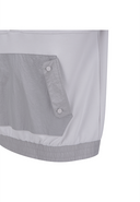 Men's Fleece Hoodie Long T-Shirt - Light Grey