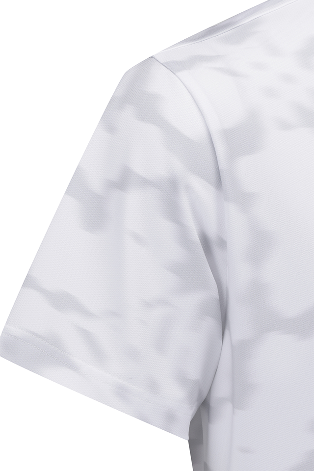 Men's FA Flower Pattern Short T-Shirt - Light Grey