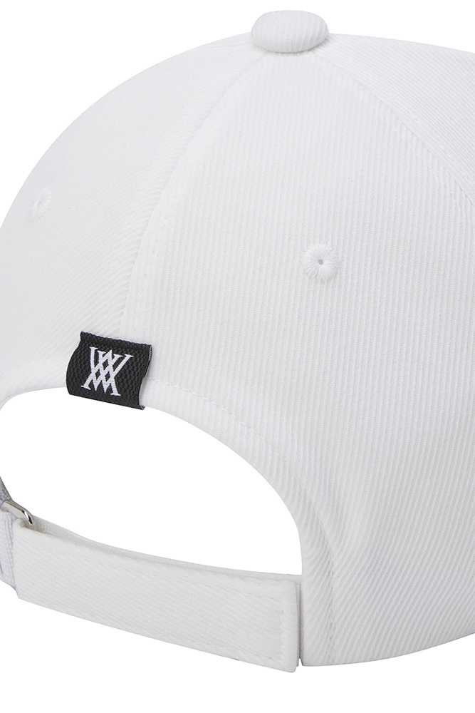 Unisex Cotton Ball Cap - White
