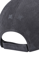 Unisex Corduroy Cap - Dark Grey
