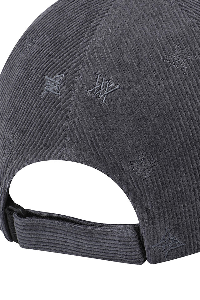 Unisex Corduroy Cap - Dark Grey