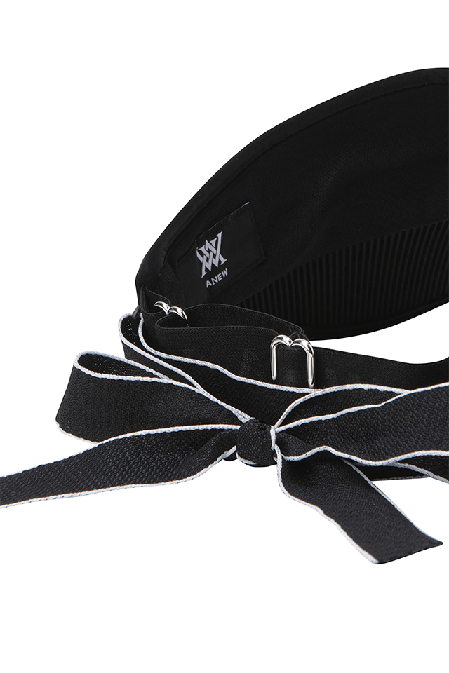 Women's Centre Ribbon Visor - Black – Anew Golf USA