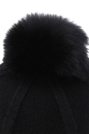 Women's Line Knit Ballcap - Black