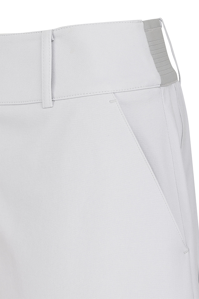 Women's FA Back Pleated Half Pants - Light Grey