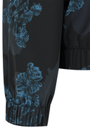 Women's FA Flower Pattern Anorak Jacket - Black