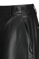 Women's FA Faux Leather Bermuda Pants - Black