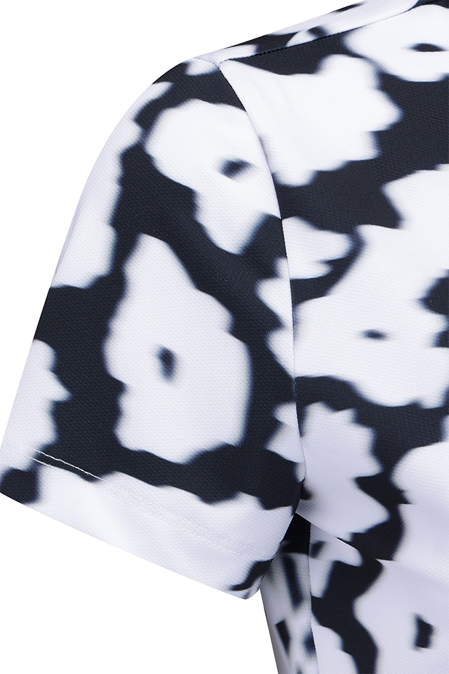 ANEW Golf Women's FA Flower Pattern Short T-Shirt - White