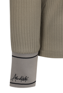 [Signature] Women's Stripe Textured L/TS - Light Brown