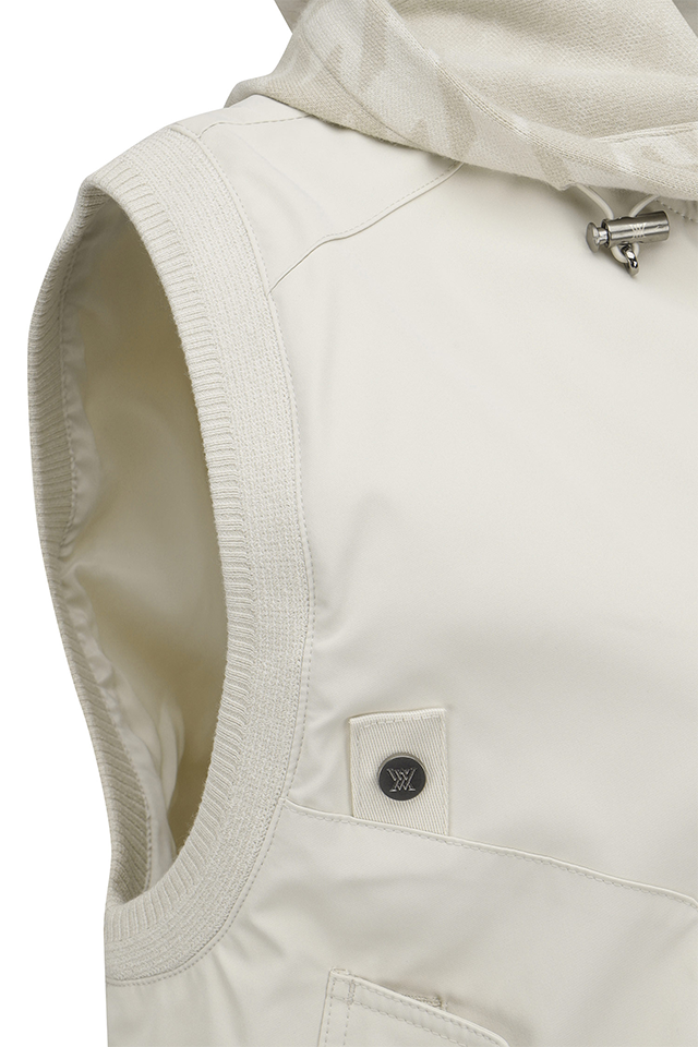 Women's FA Hooded Vest - Light Beige