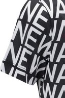 Men's SM Logo Pattern Short T-Shirt - Black