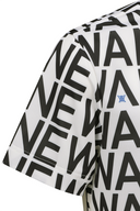 Men's SM Logo Pattern Short T-Shirt - Cream