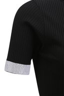 [Legacy Sale] Women's SM Hoody Short Sleeve Sweater - Black