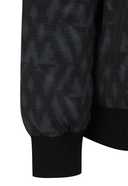 Men's WI Logo Pattern Reversible Down Jacket - Black