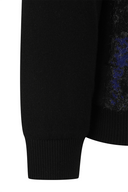 Men's WI Brushstroke Windproof Knit Cardigan - Blue