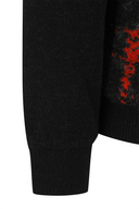 Men's WI Brushstroke Windproof Knit Cardigan - Red