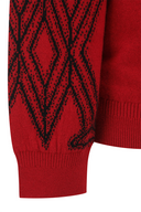 Men's WI Fuzzy Logo Point Swetaer - Red
