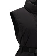 Women's Long Down Vest - Black