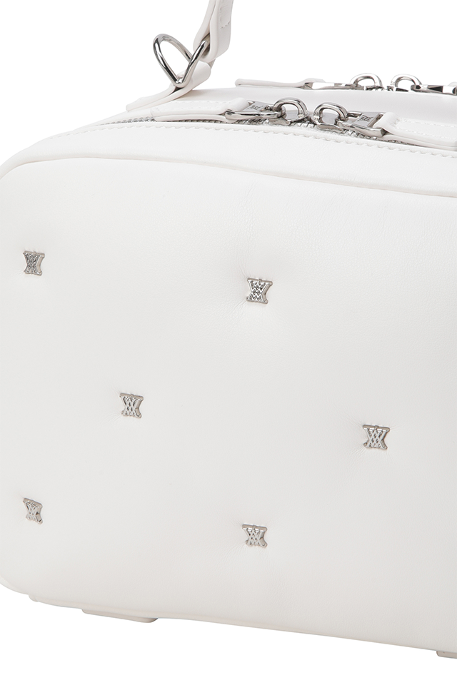 Women's Padded Color Pouch - Cream