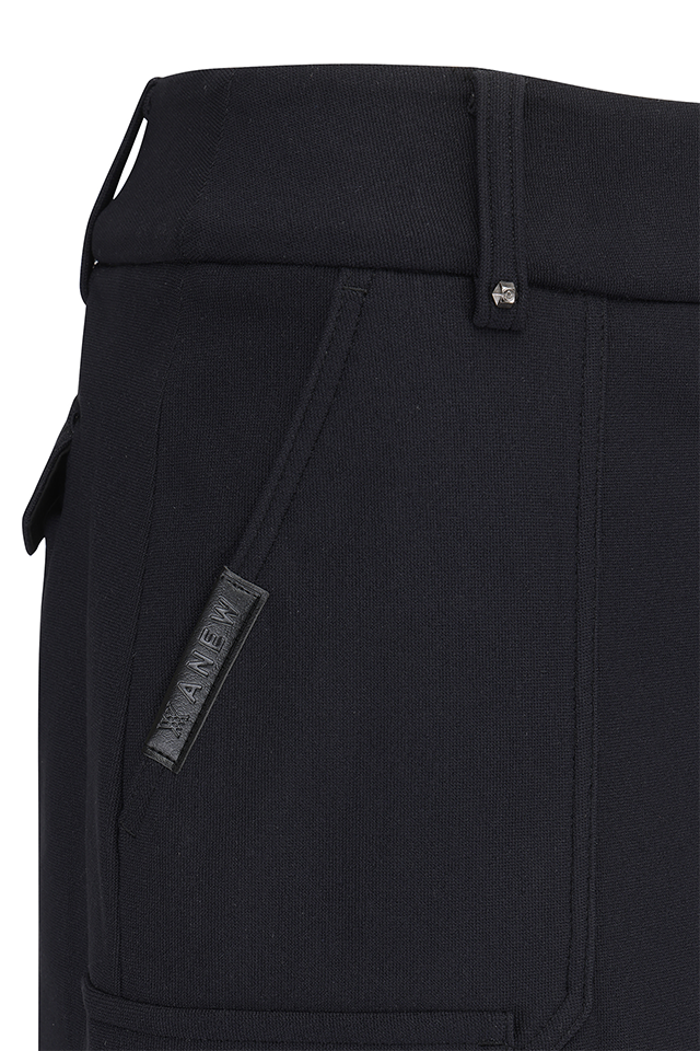 Women's WI Brushed Fleece H Line Skirt - Black