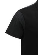 Men's Hybrid Air Hole Short Sleeve Sweater - Black