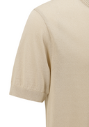 Men's Solid Short Sleeve Sweater - Beige
