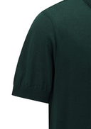 Men's Solid Short Sleeve Sweater - Dark Green