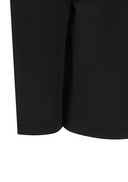 Men's Collar Point Long T-Shirt - Black